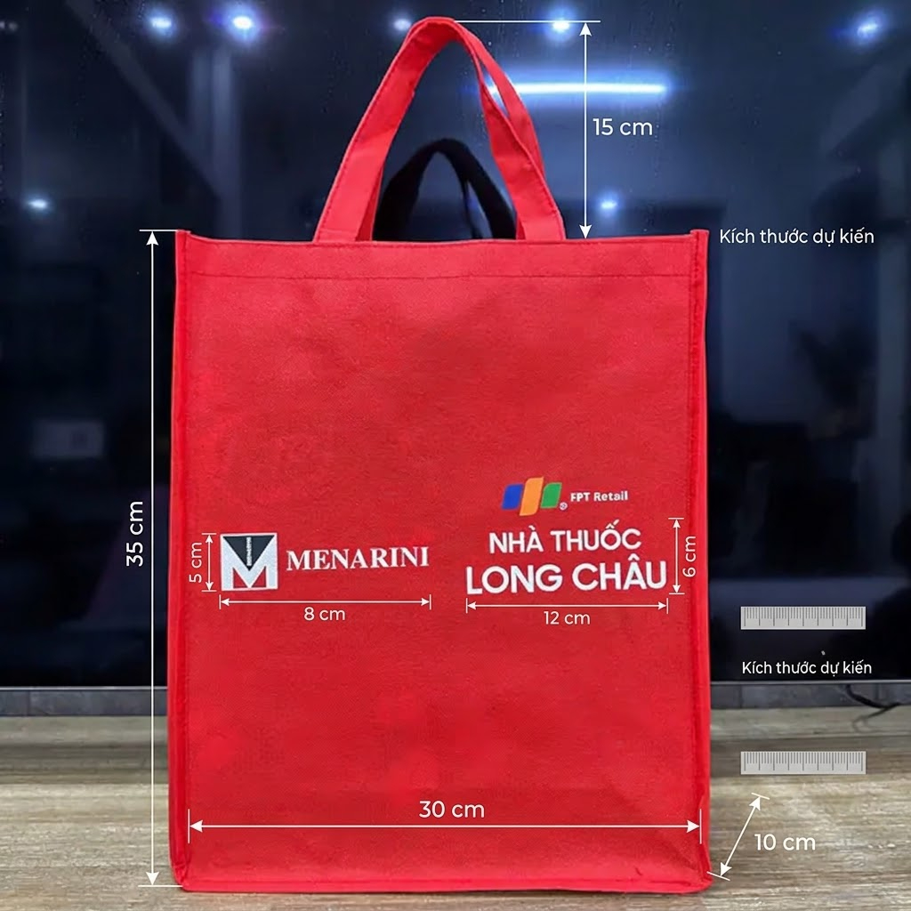 Lựa chọn kích thước túi vải không dệt in logo phù hợp