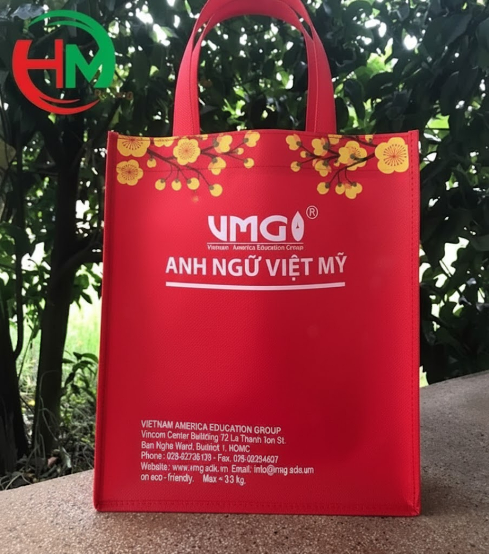Túi vải không dệt rất dễ in ấn logo phù hợp dịp tết đó cũng là lý do doanh nghiệp lựa chọn
