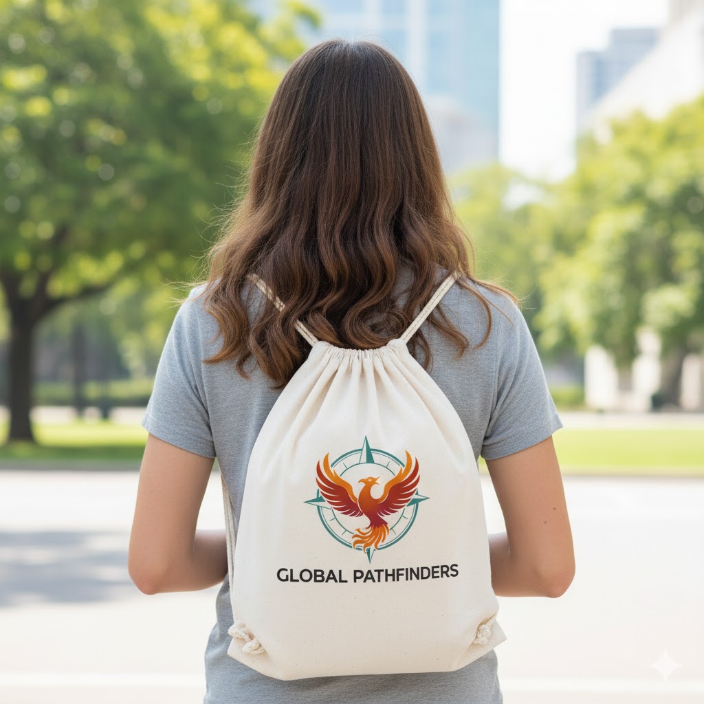 Túi vải canvas dây rút cho nữ