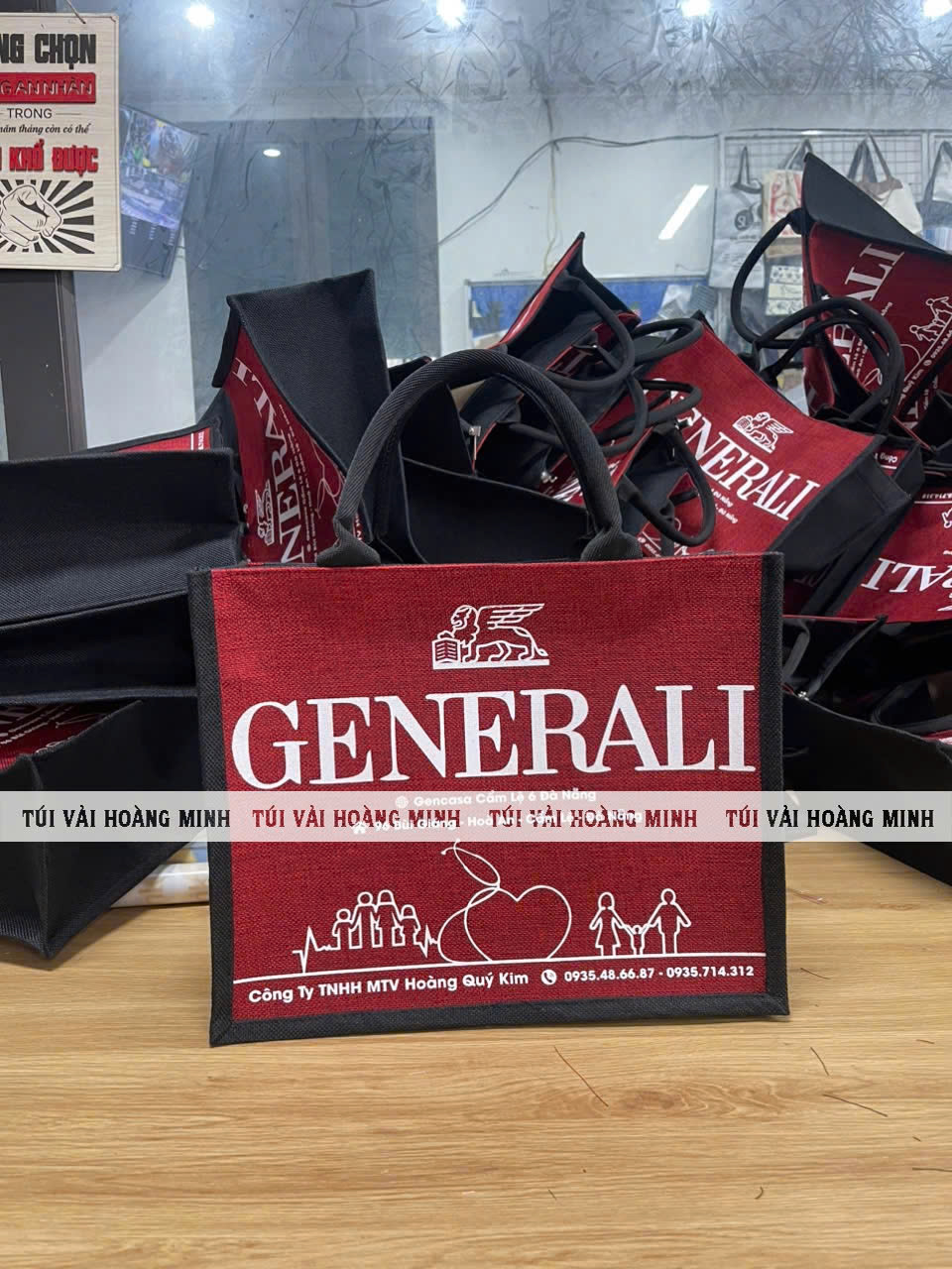 Túi vải quà tặng cho công ty bảo hiểm generali