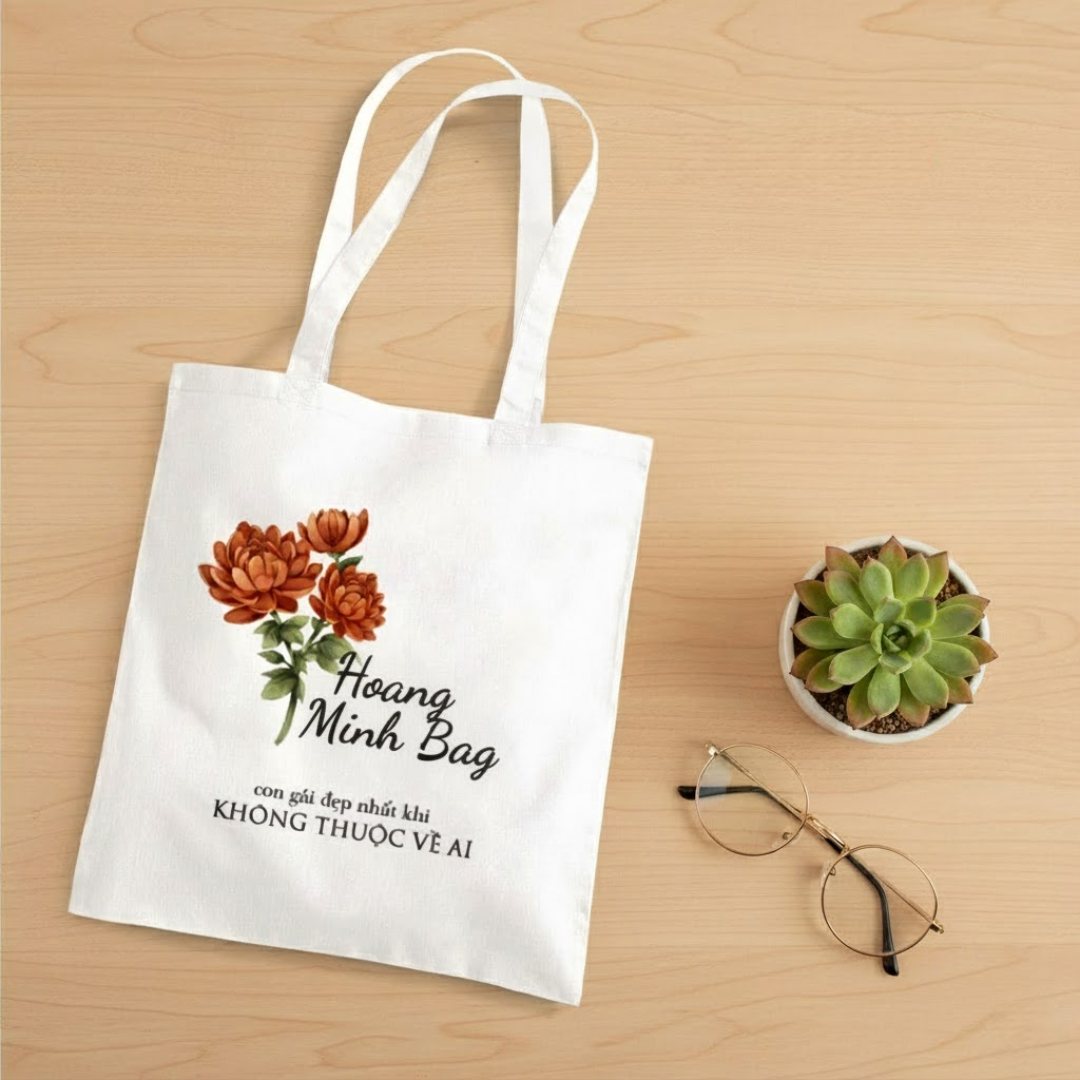 Mẫu túi tote canvas nữ 