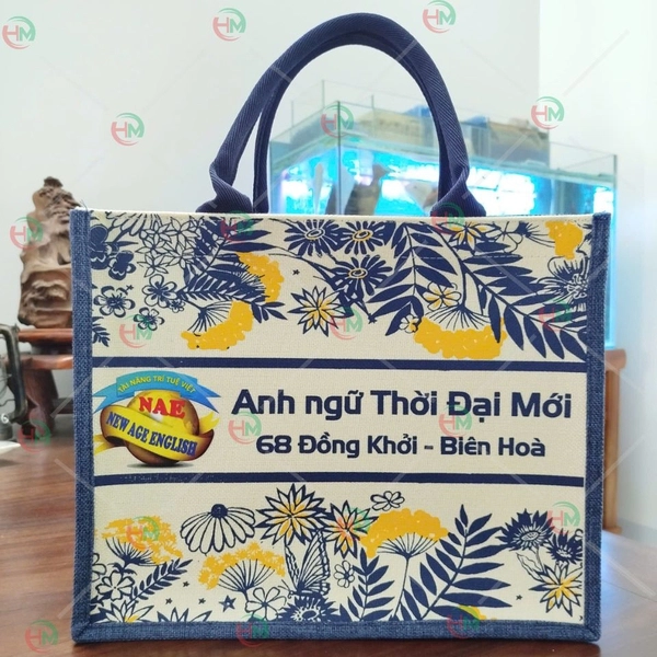 Túi vải quà tặng trung tâm anh ngữ thời đại mới