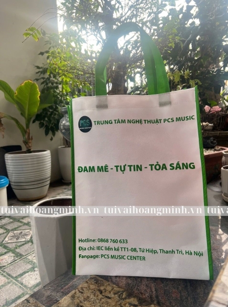 Túi vải trung tâm âm nhạc sử dụng vải canvas