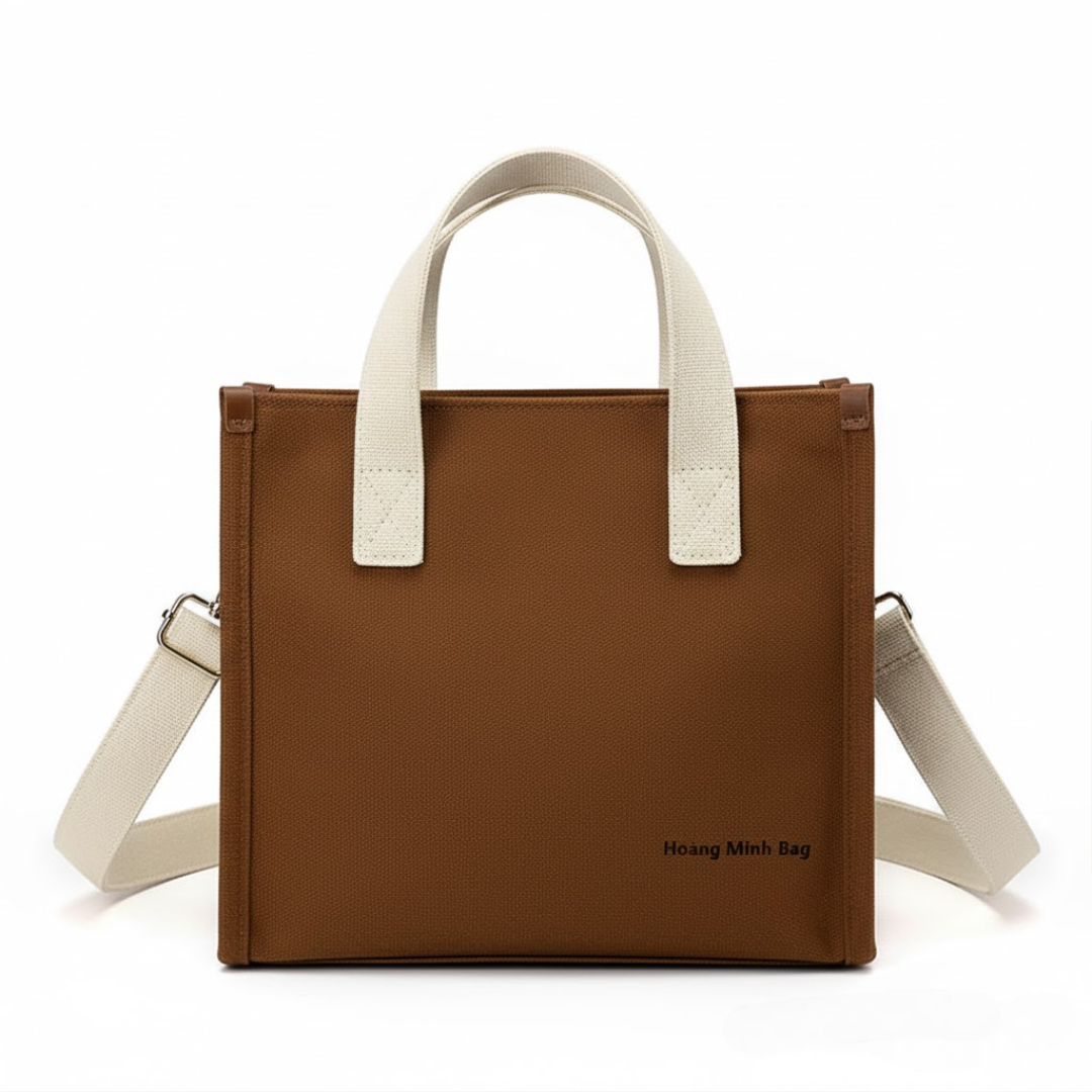 túi xách canvas tại xưởng Túi Vải Hoàng Minh