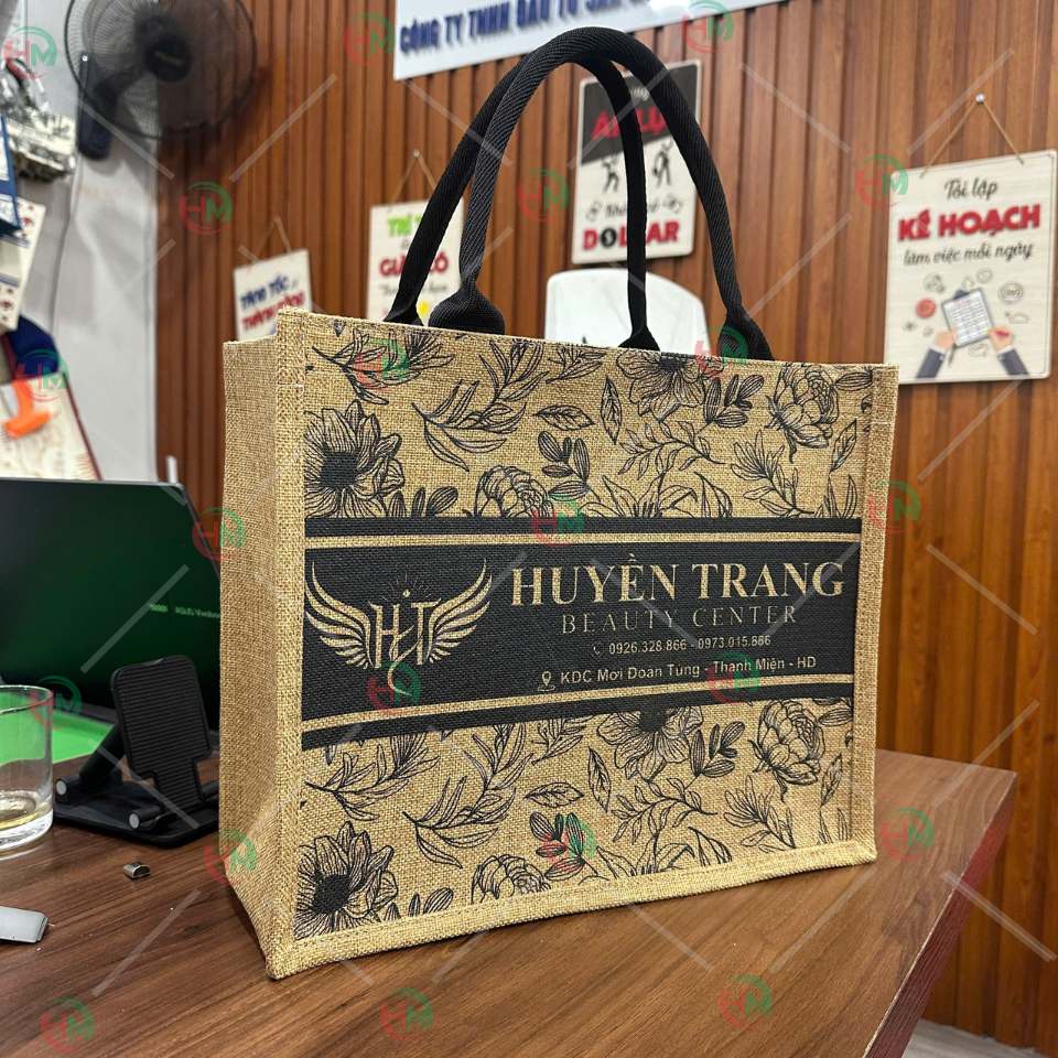 Túi vải linen huyền trang beauty center