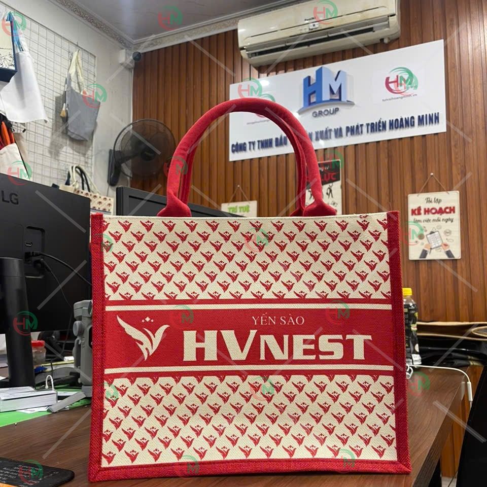 Túi vải linen Yến sào HV NEST