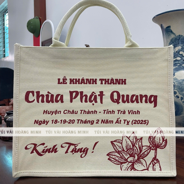 Túi vải linen Chùa Phật Quang