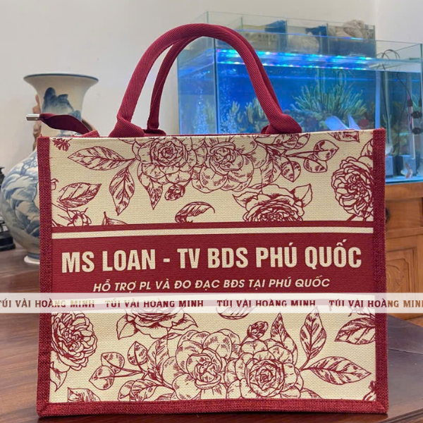 Túi vải linen Ms Loan - TV BDS Phú Quốc