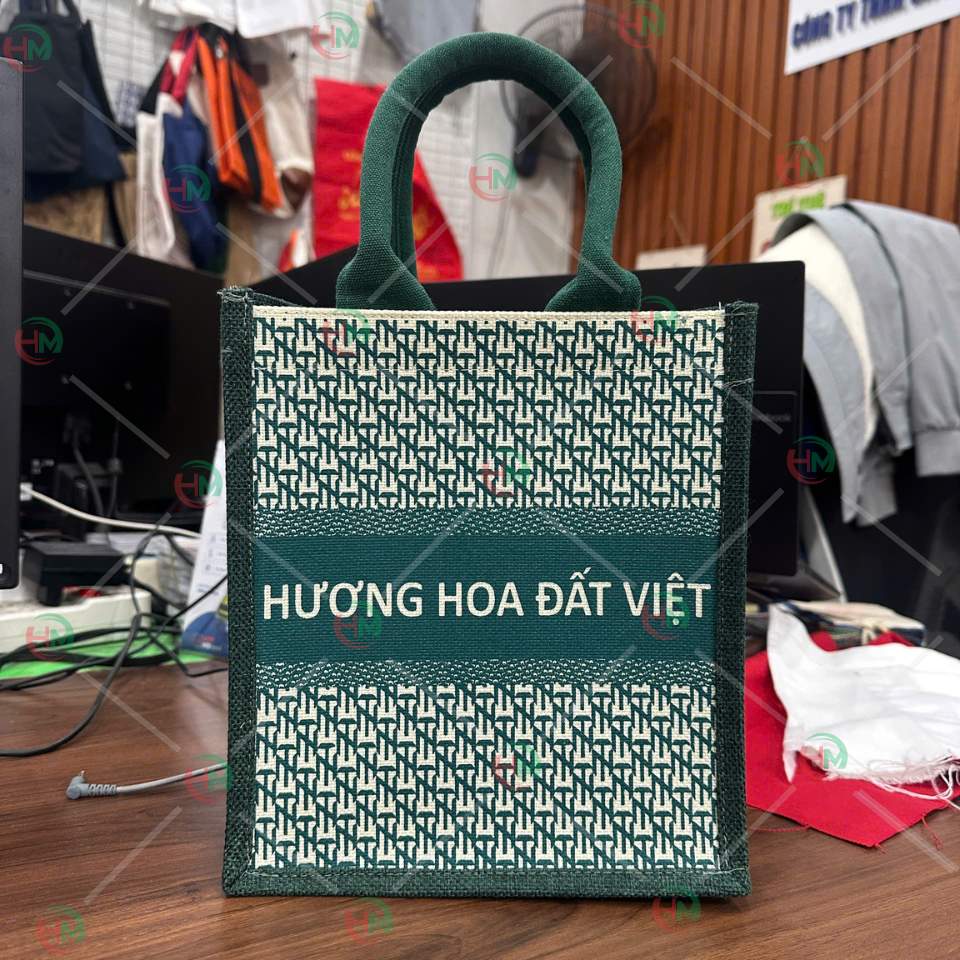 Túi vải linen Hương hoa đất việt
