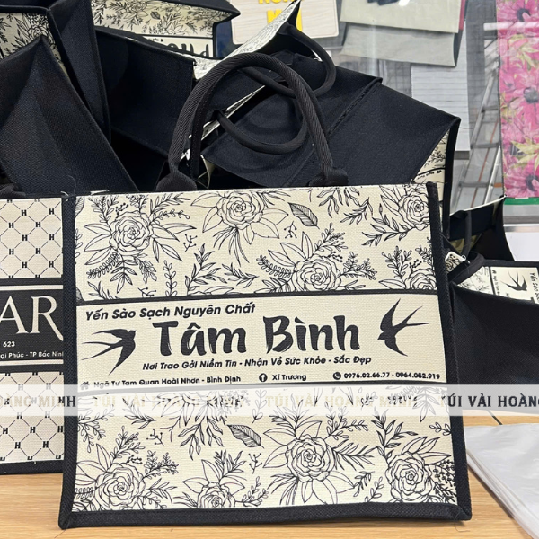 Túi vải linen Tâm Bình