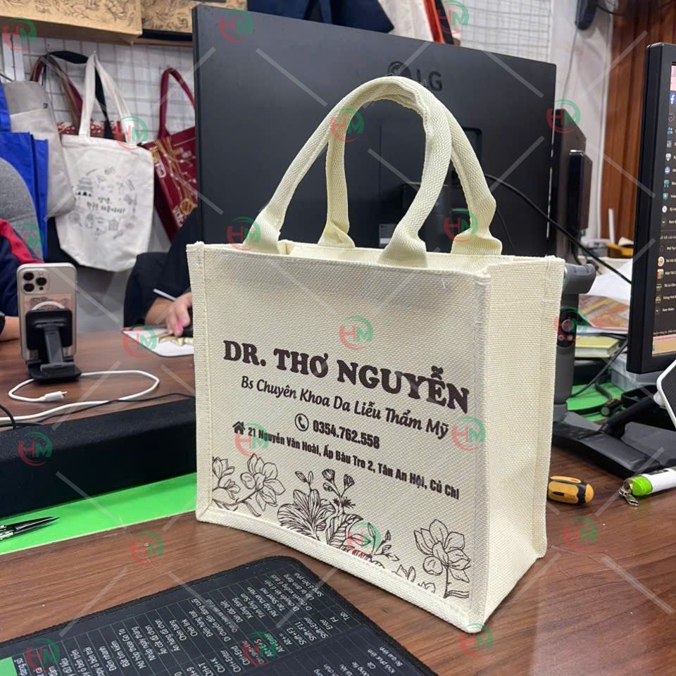 Túi vải linen DR. Thơ Nguyễn