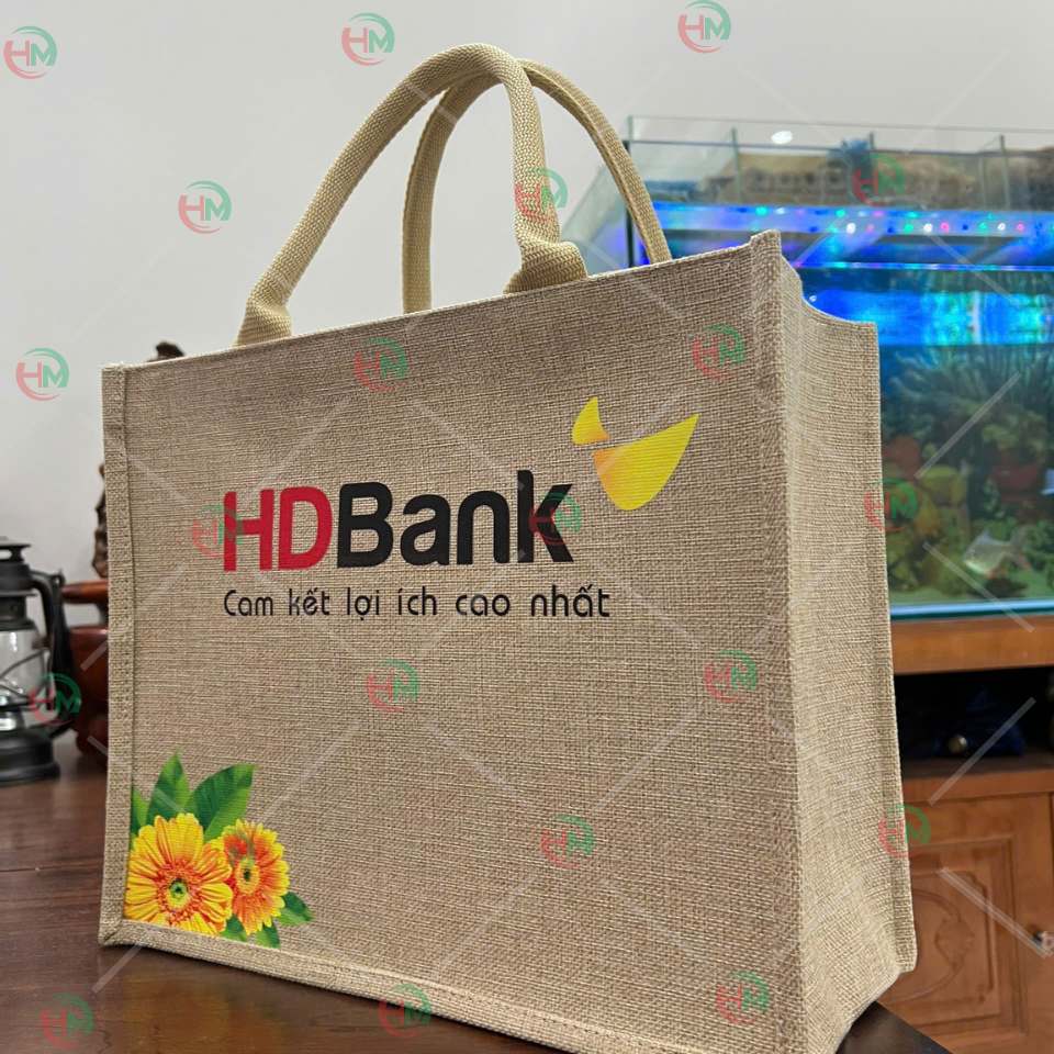 Túi vải linen HD bank
