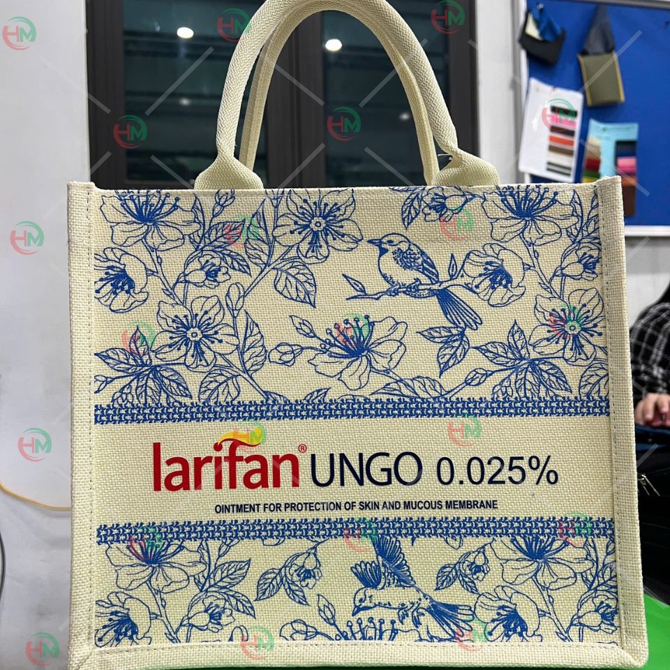 Túi vải linen larifan ungo