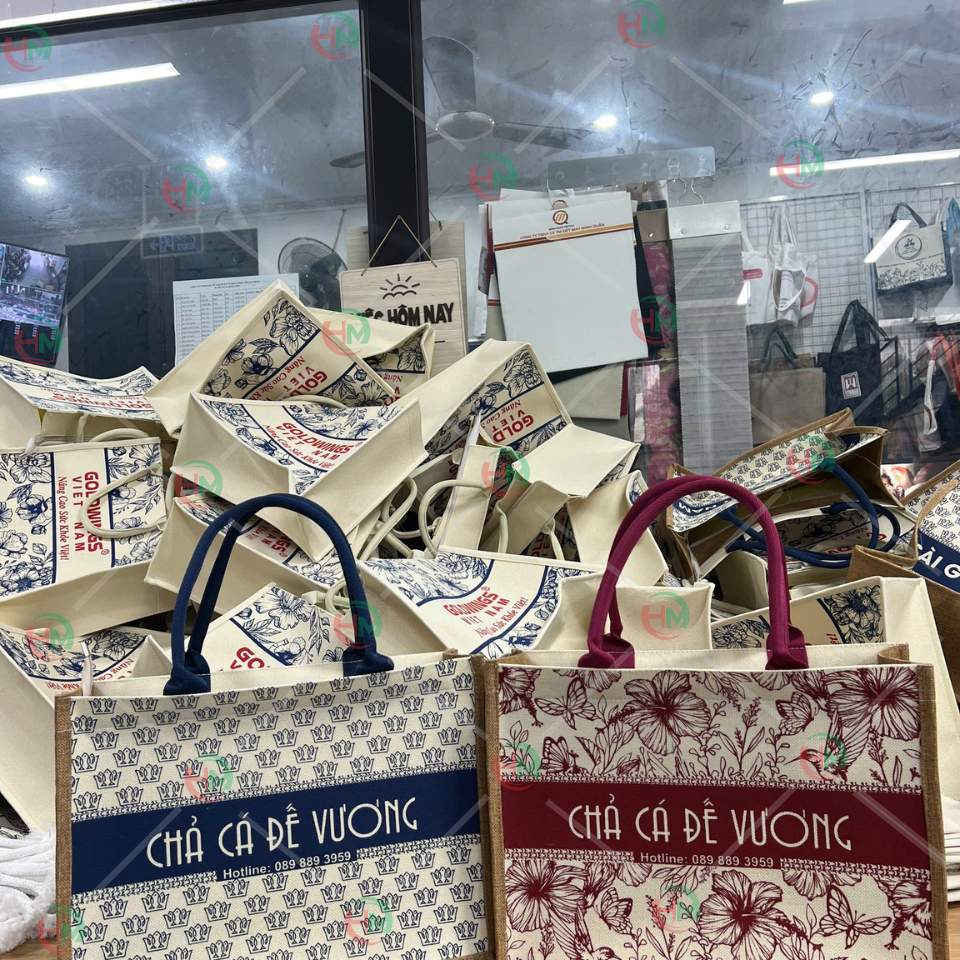 Túi vải linen chả cá đế vương