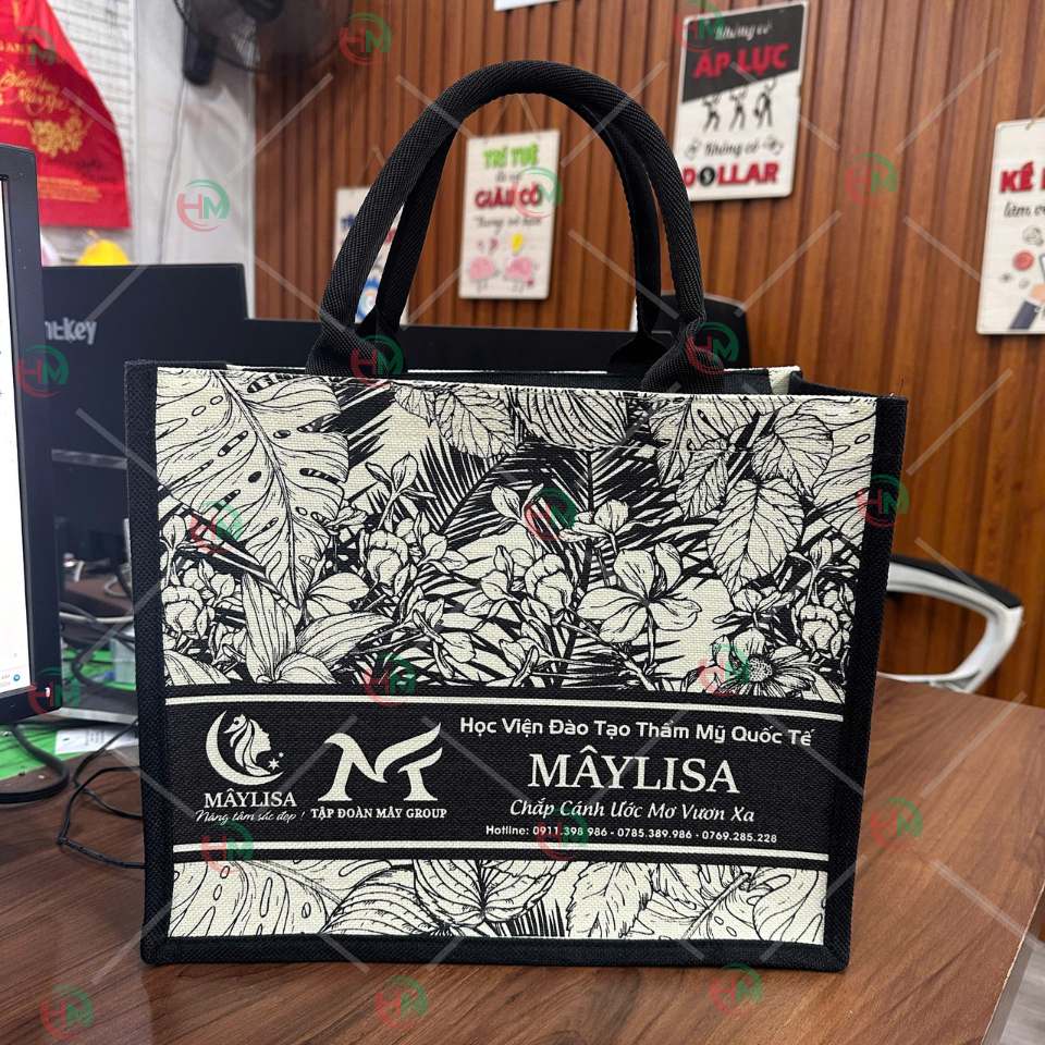 Túi vải linen Mây Lisa