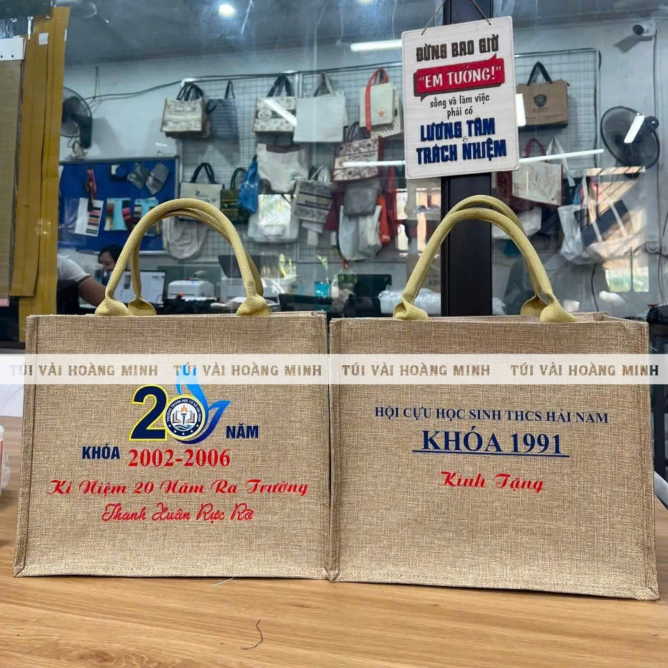 Túi Vải Linen In Kỷ Niệm Khóa Học – Quà Tặng Họp Lớp