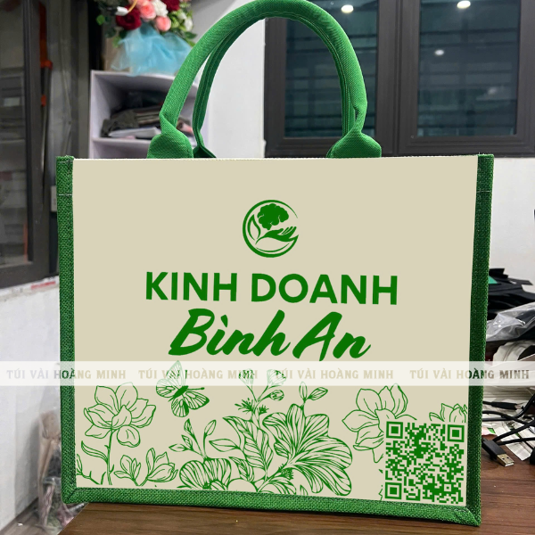 Túi vải linen Kinh Doanh Bình An