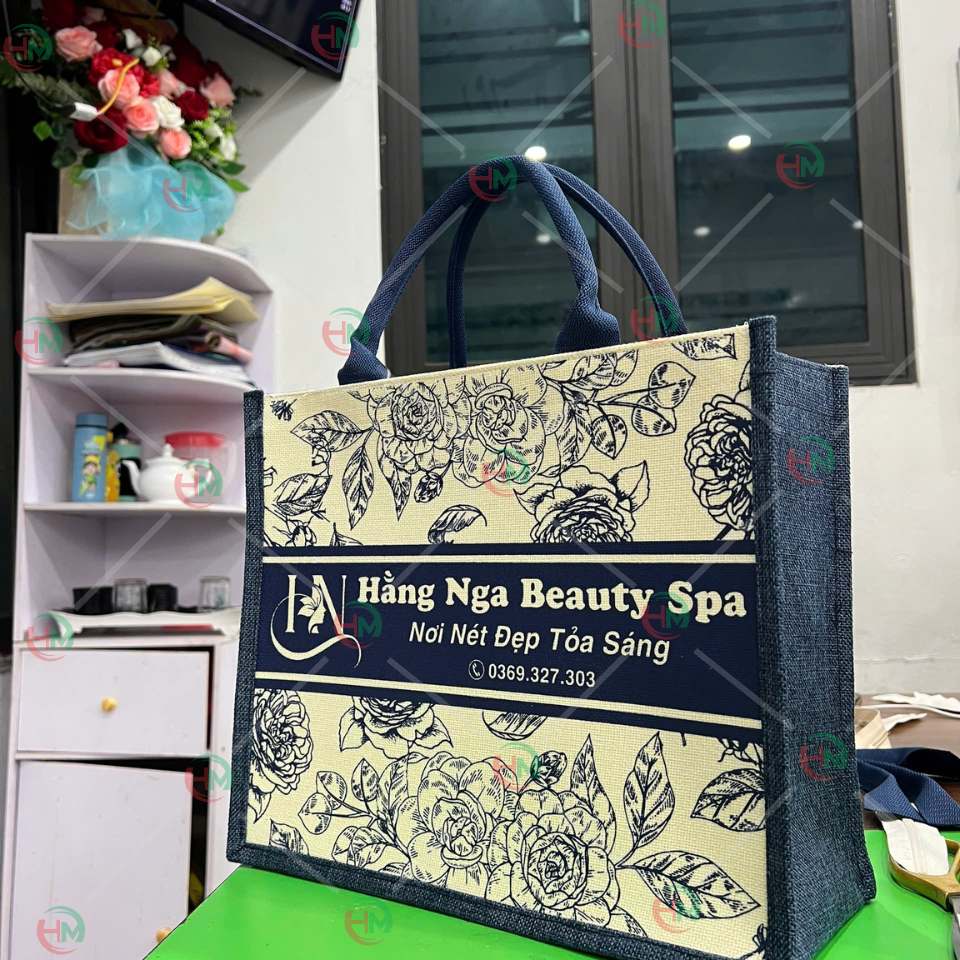 Túi vải linen Hằng Nga beauty Spa