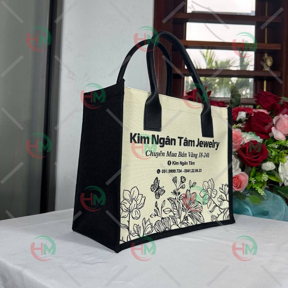 Túi vải linen Kim Ngân Tâm jewelri