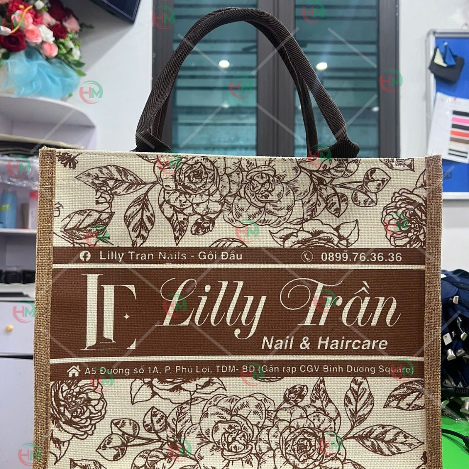 Túi vải linen lilly trần