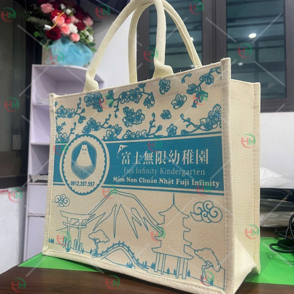 túi vải linen mần non chuẩn nhật