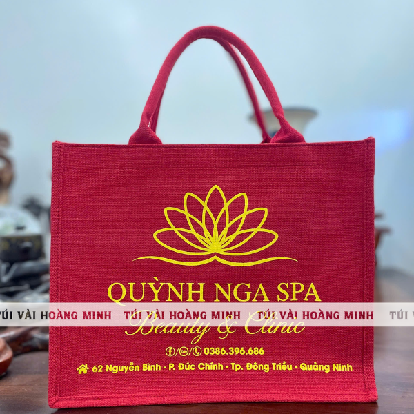 Túi vải linen Quỳnh Nga Spa