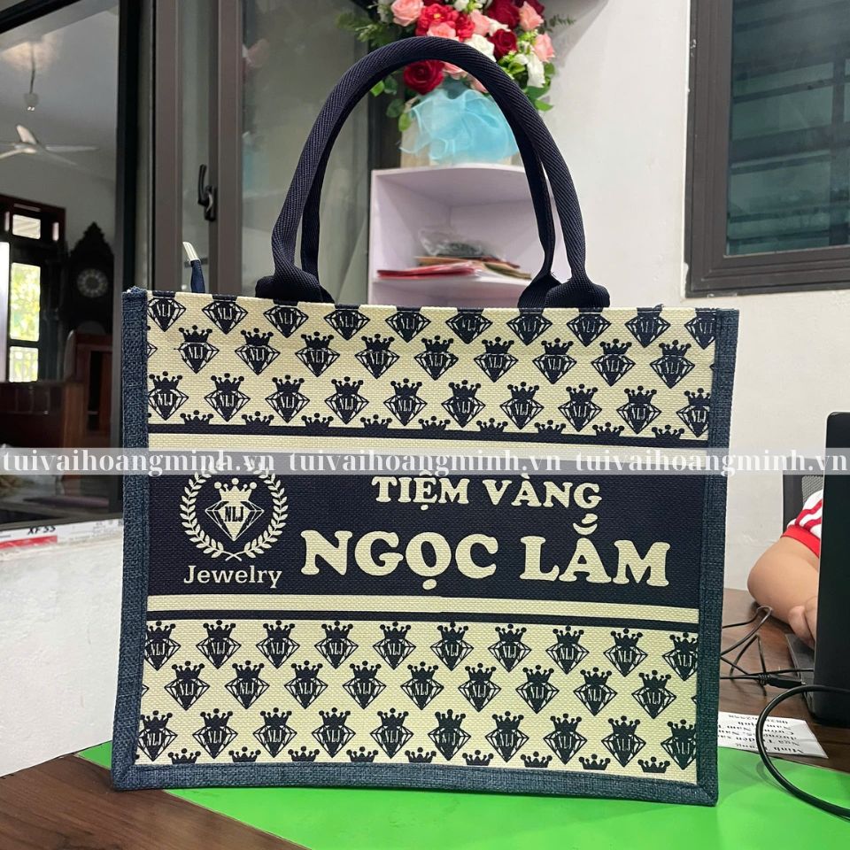 túi vải linen tiệm vàng ngọc lắm