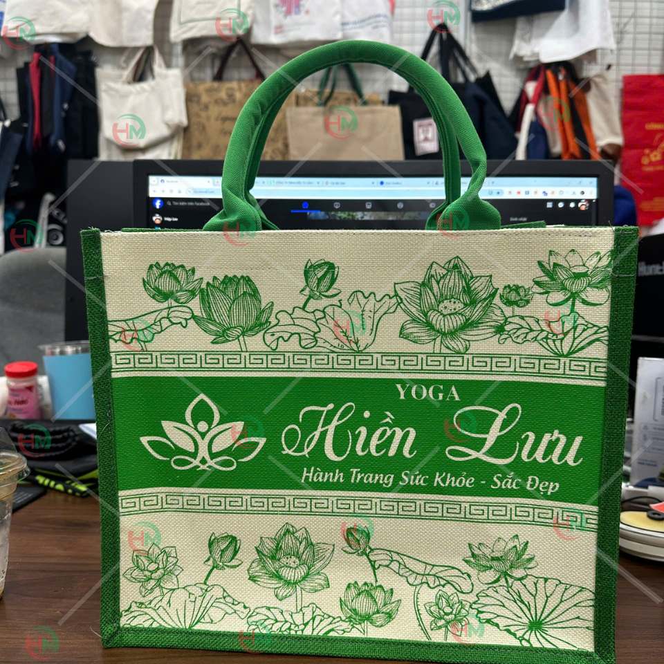 Túi vải linen yoga hiền lưu