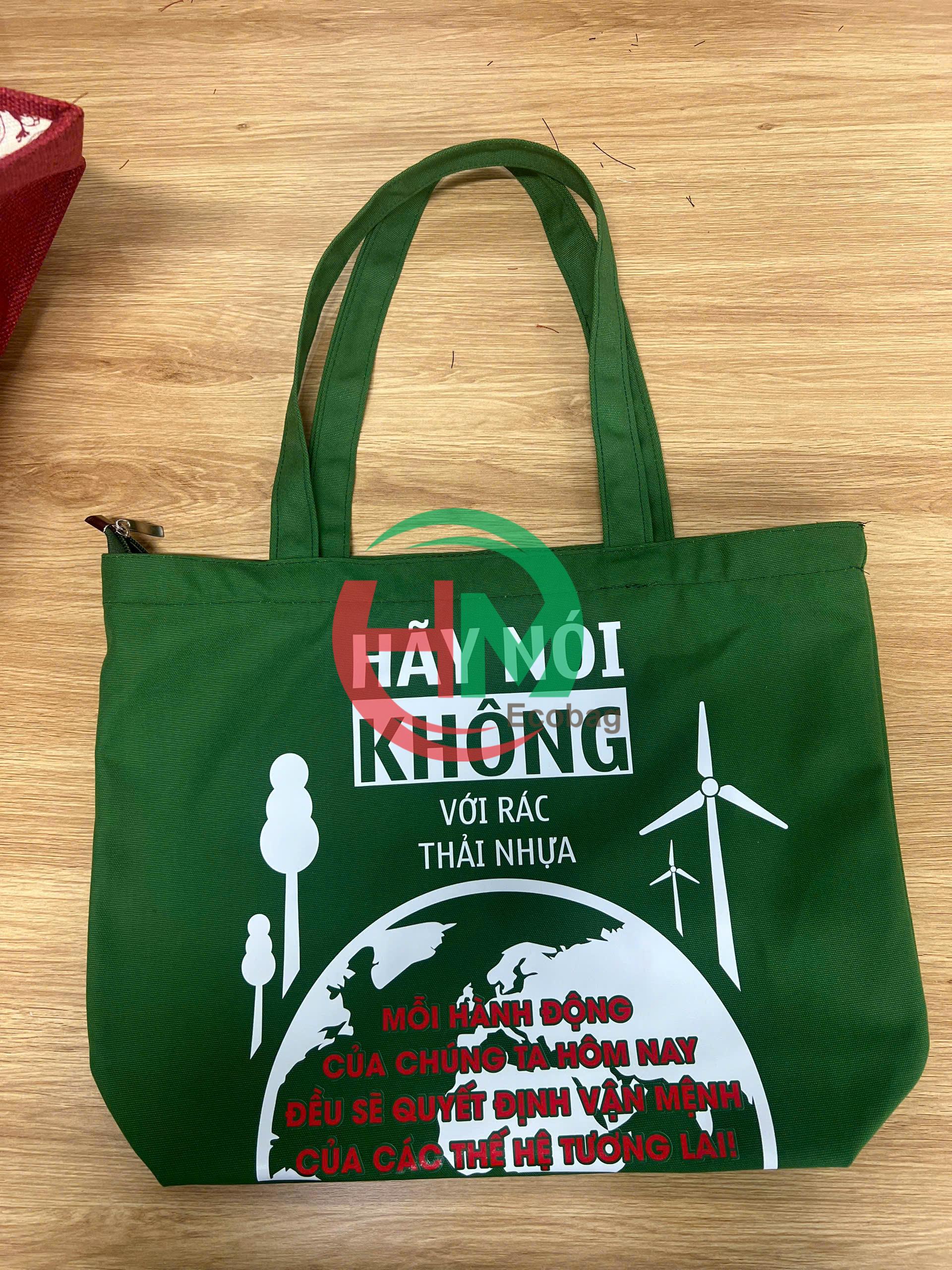 Túi Vải Canvas In Logo 
