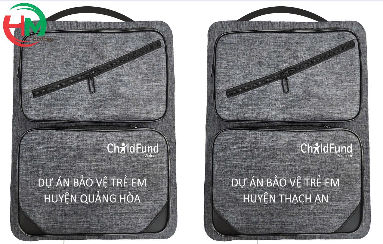 Mẫu Balo In Logo ChildFund Vietnam