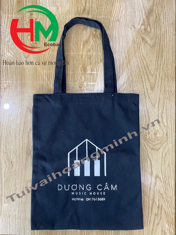 Túi Vải Canvas Đen Dương Cầm