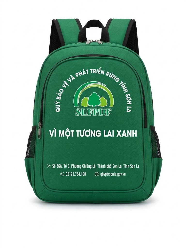 Balo In Logo Quỹ Bảo Vệ Và Phát Triển Rừng Tỉnh Sơn La