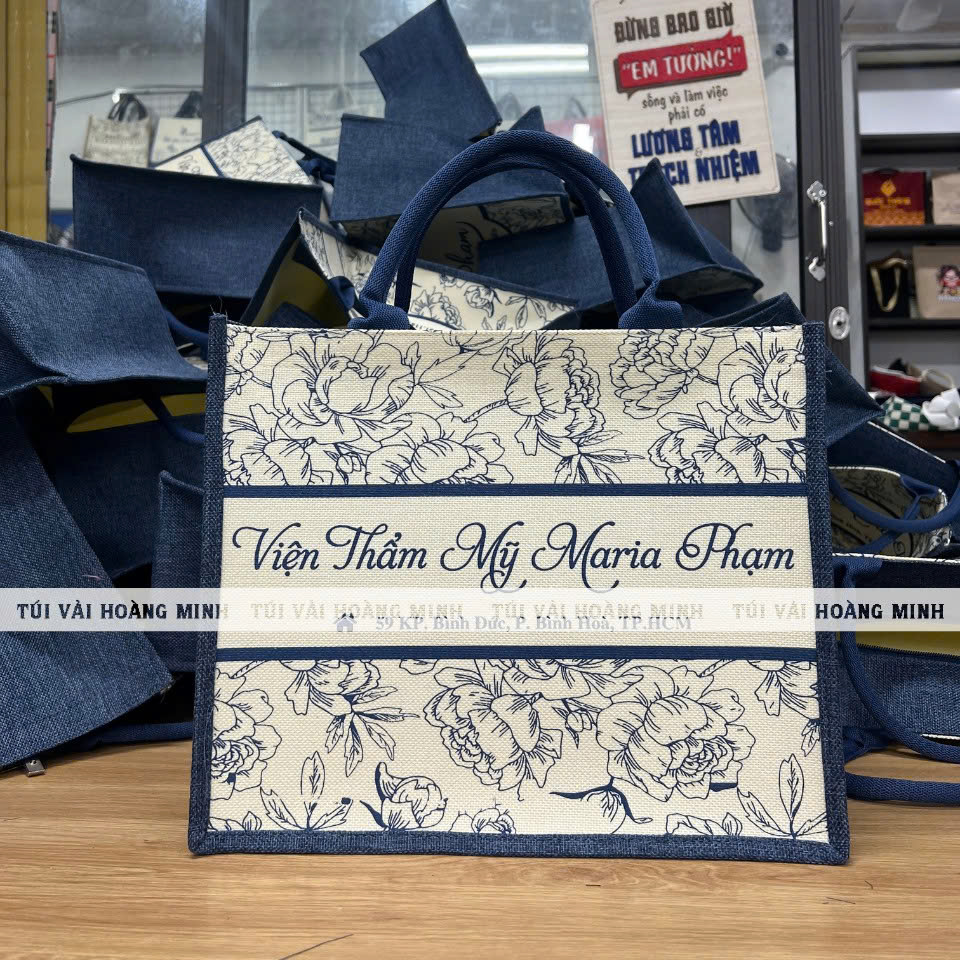 Túi Vải Linen Viện Thẩm Mỹ Maria Phạm – Thiết Kế  In Logo Thương Hiệu