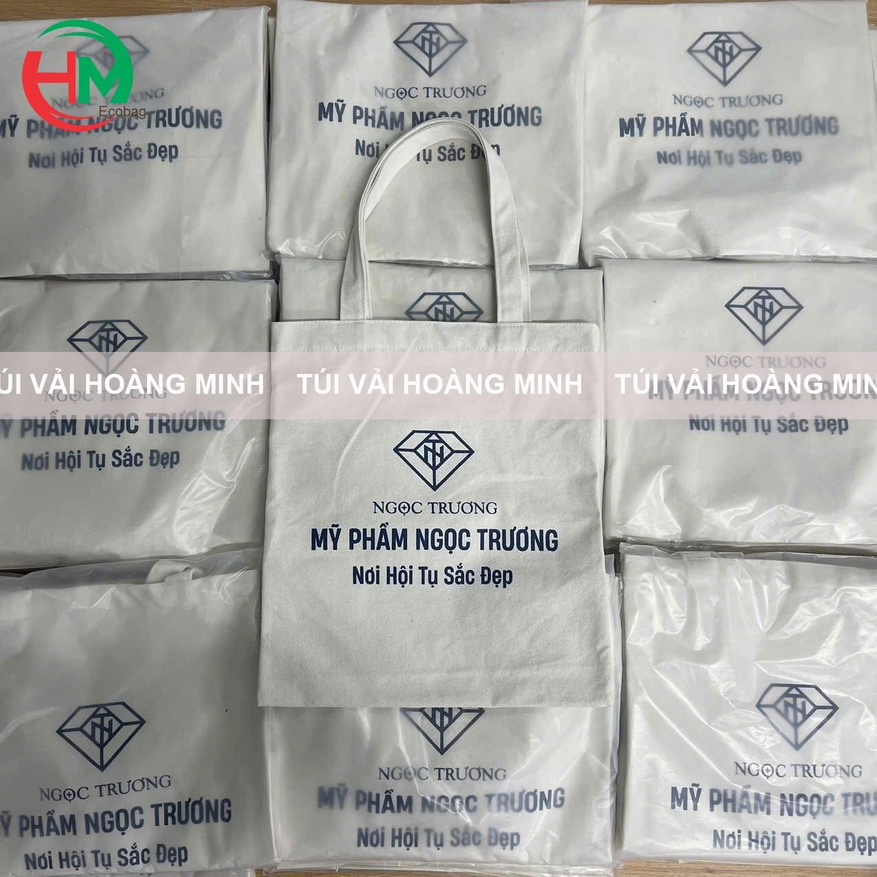 Túi Vải Canvas In Logo Mỹ Phẩm Ngọc Trường – Giải Pháp Quà Tặng Thương Hiệu Sang Trọng