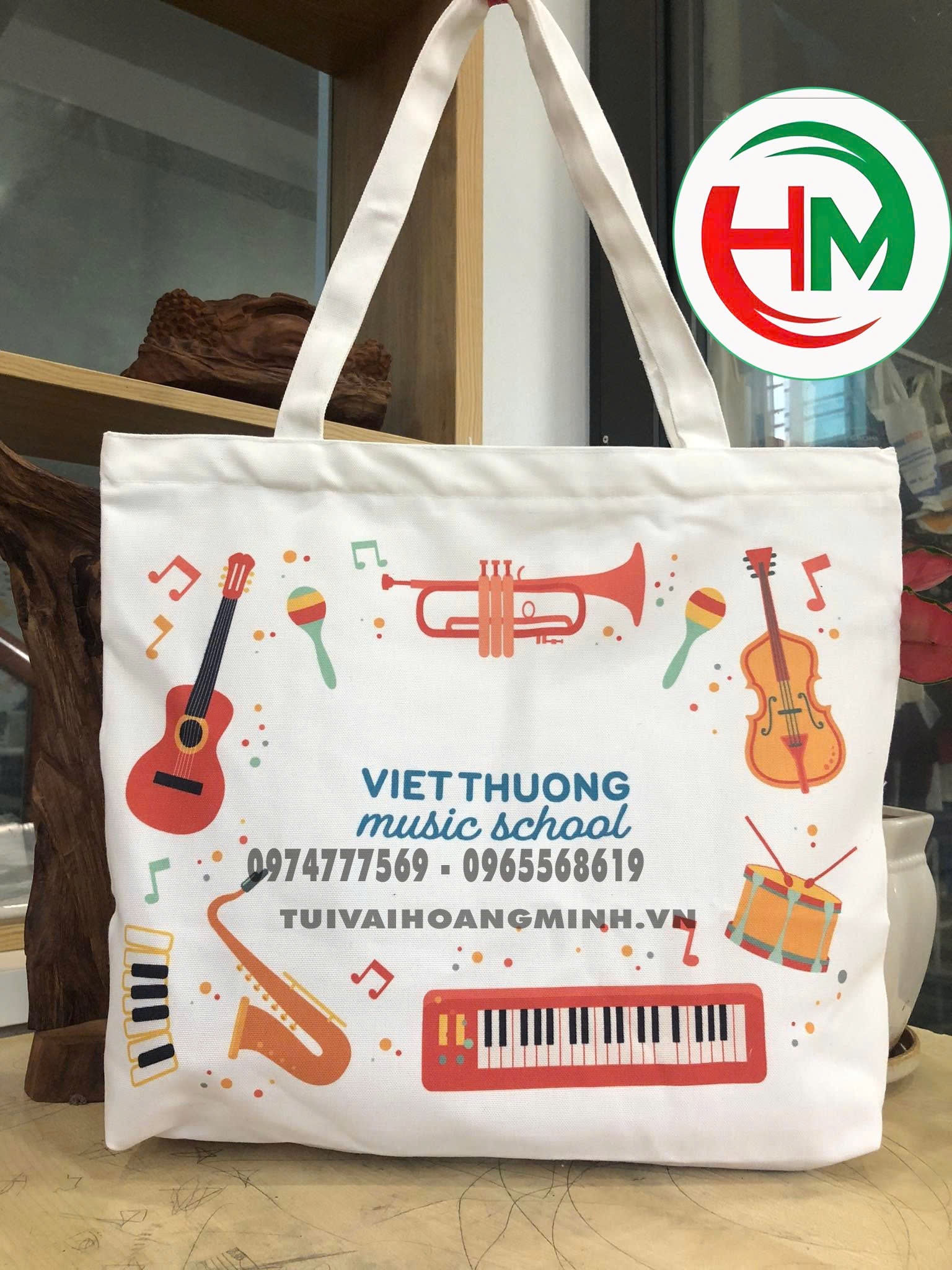 Túi vải canvas Việt Thương music school - Món Quà Giáo Dục Sáng Tạo & Thân Thiện