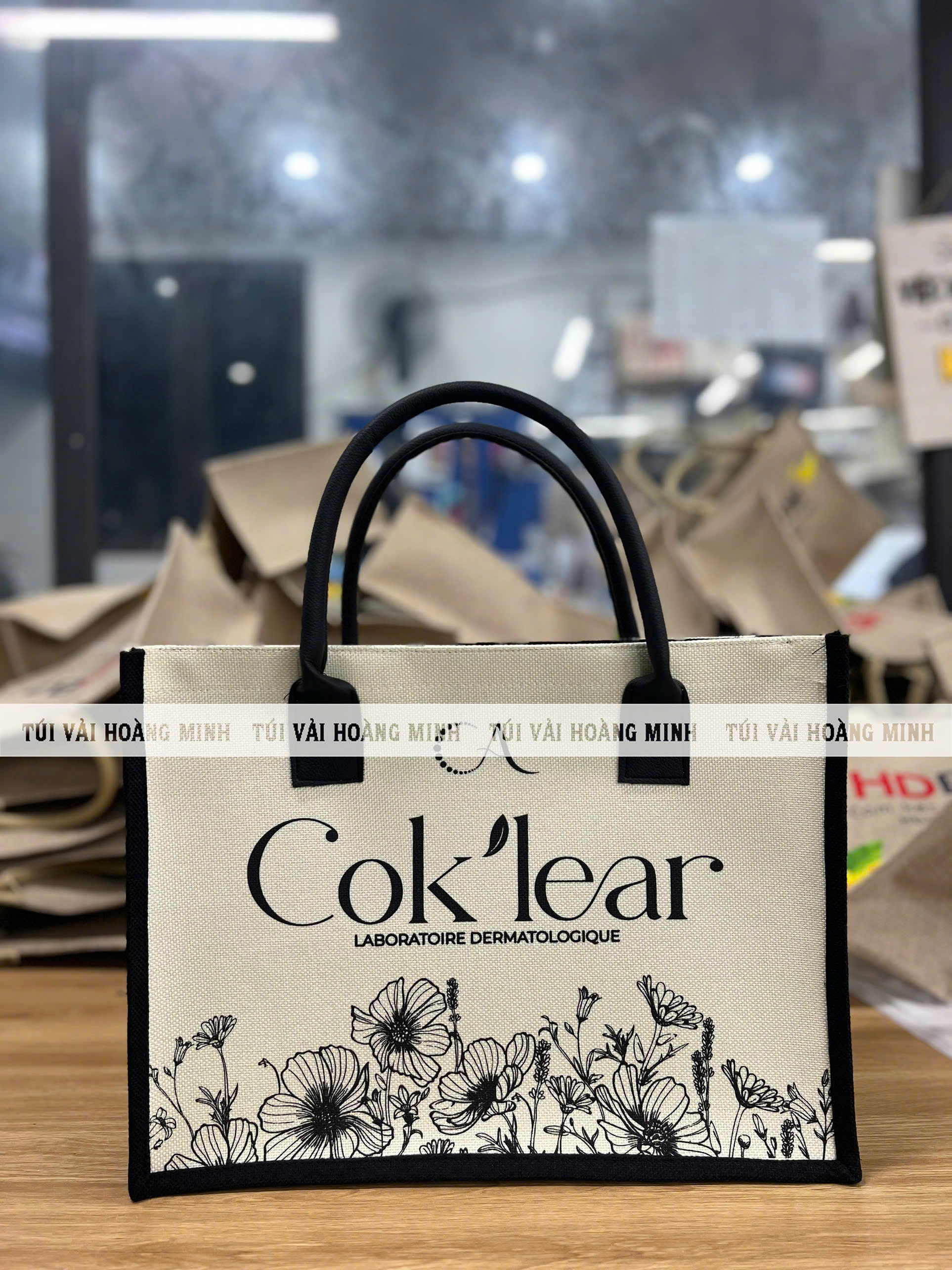 Túi Vải Linen In Hoa Cok’lear – Mẫu Túi Quảng Cáo Thanh Lịch & Đẳng Cấp