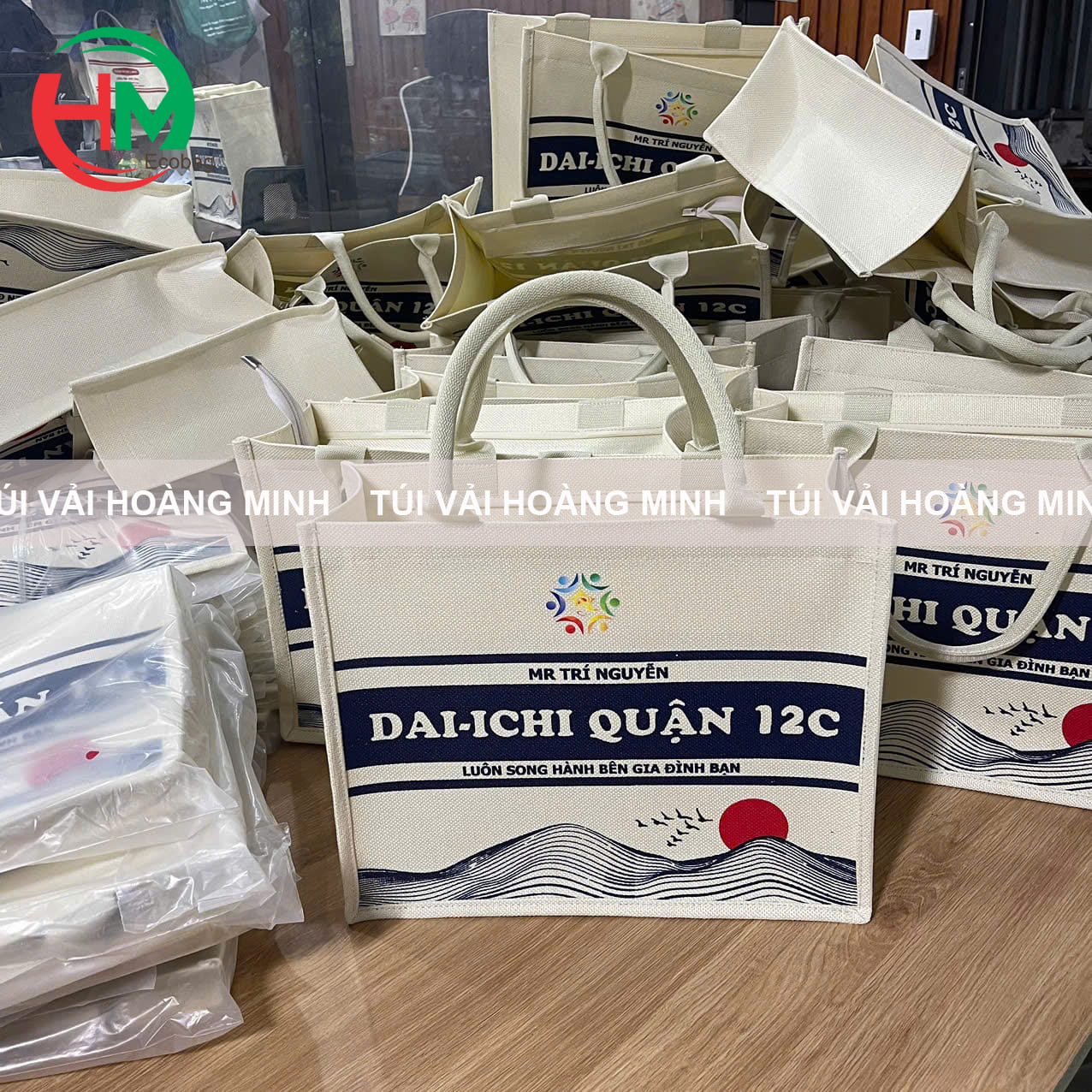 Túi Vải Linen In Logo Dai-ichi Quận 12C – Giải Pháp Quà Tặng Doanh Nghiệp Bền Vững