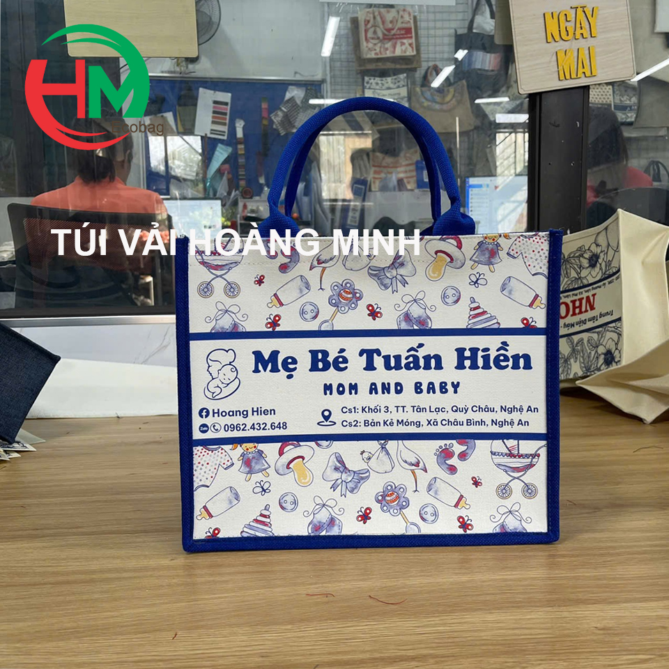 Túi Vải Linen Mẹ Bé Tuấn Hiền - Món Quà Tri Ân Khách Hàng