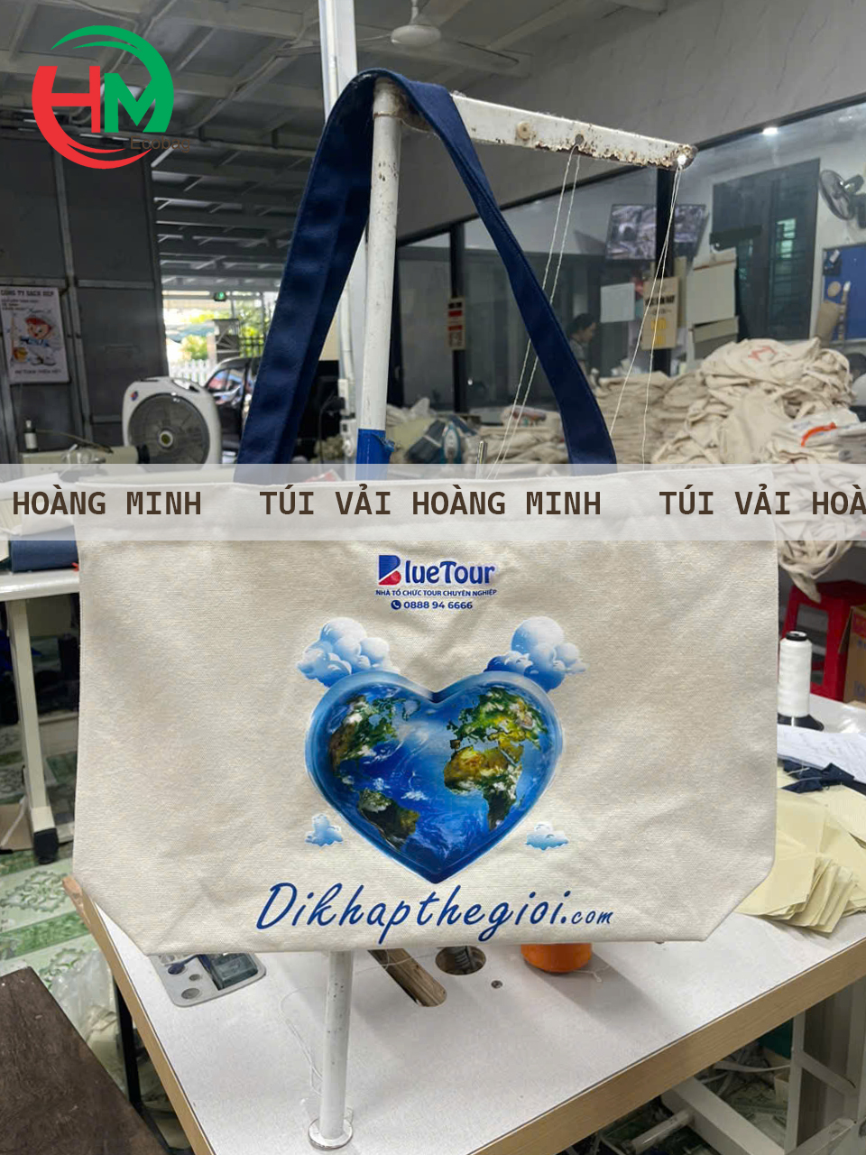Túi Vải Canvas In Logo BlueTour – Quà Tặng Thương Hiệu Đẳng Cấp