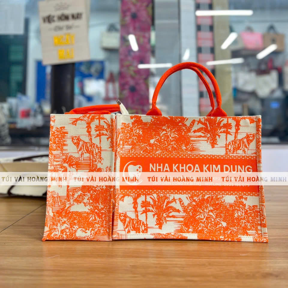 Túi Vải Linen In Logo Nha Khoa Kim Dung – Giải Pháp Quà Tặng Ấn Tượng Cho Ngành Nha Khoa