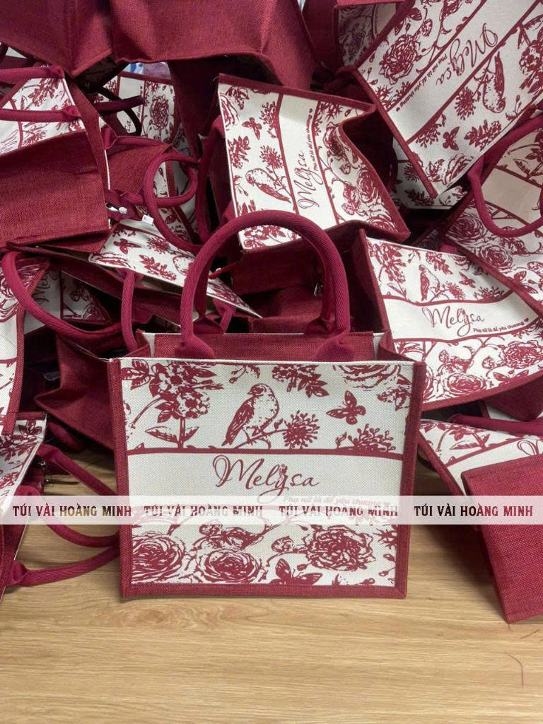 Túi Vải Linen Melysa  - In Logo thương hiệu