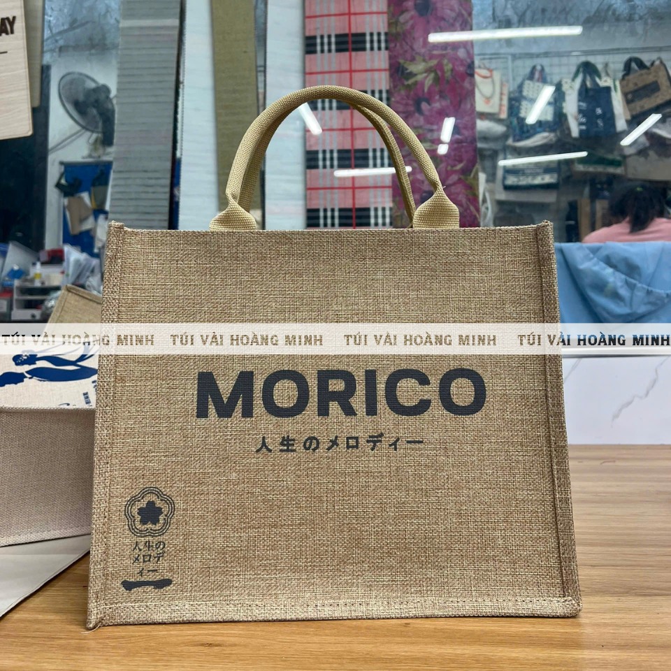 Túi Vải Linen Quà Tặng MORICO – Sang Trọng, Tinh Tế và Đậm Chất Nhật Bản