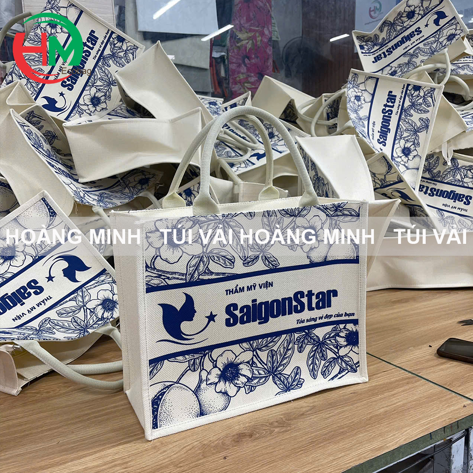 Túi vải linen Thẩm mỹ viện SaigonStar