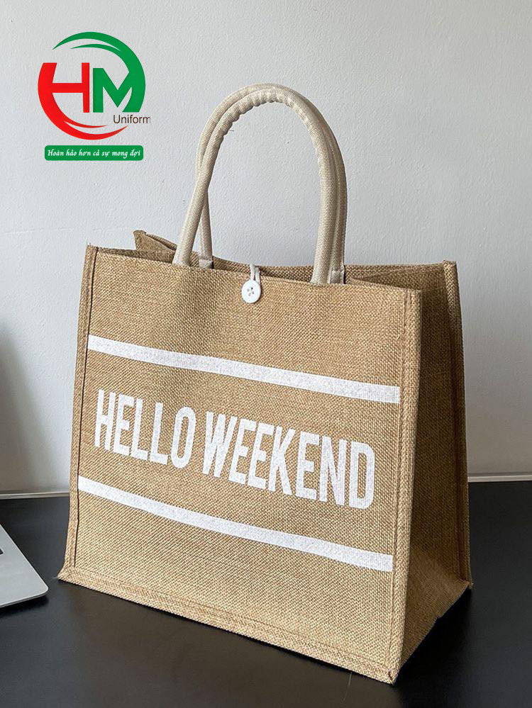 Tui vải đay linen HELLO WEEKEND