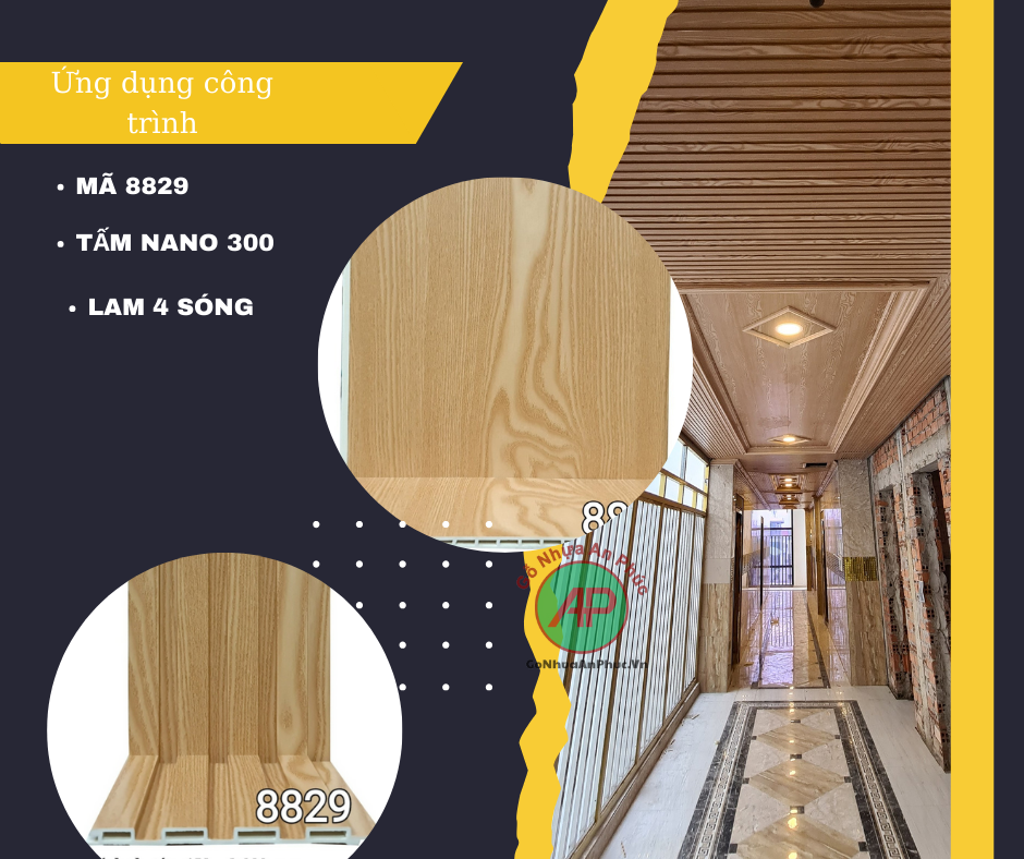 Địa chỉ cung cấp tấm ốp tường lam sóng nhựa PVC cao cấp tại Tp.HCM