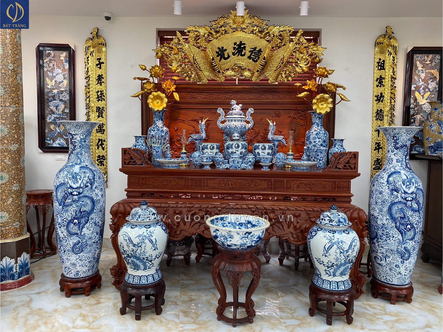 Bộ đồ thờ Từ Đường - Nhà thờ họ
