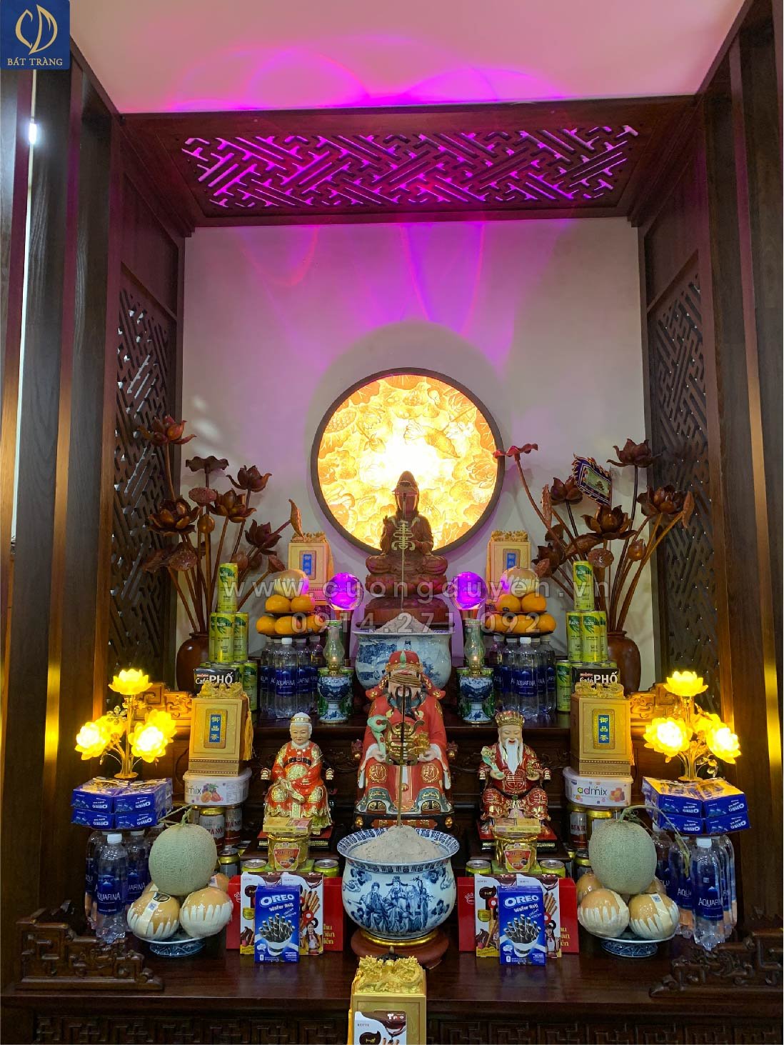 Top 10 mẫu bàn thờ Phật đẹp, hiện đại