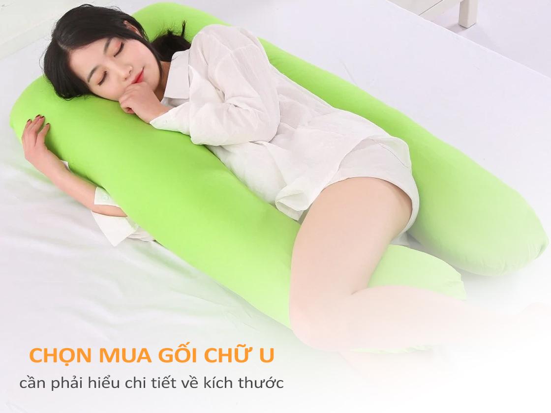 Hiểu chi tiết về kích thước gối chữ U khi chọn mua