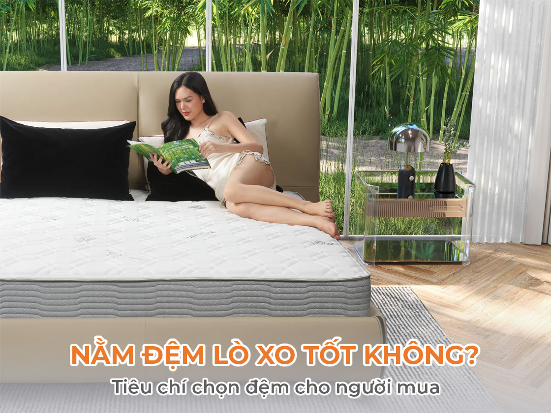 Nằm nệm lò xo có tốt không? Tiêu chí chọn đệm cho người mua