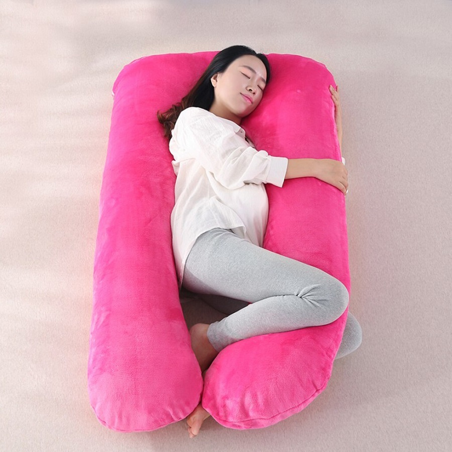 Gối chữ U cho bà bầu nên ưu tiên sản phẩm có chiều rộng lớn
